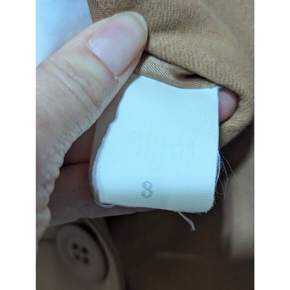 Pendleton Vintage Women's Tan Solid Wool Jacket & Pant Suit Set Size 3 Per Tag - Picture 7 of 7